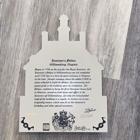 GOVERNOR'S PALACE WILLIAMSBURG VIRGINIA WIL17 SHELIA'S 192/265-1997 - Picture 6 of 11